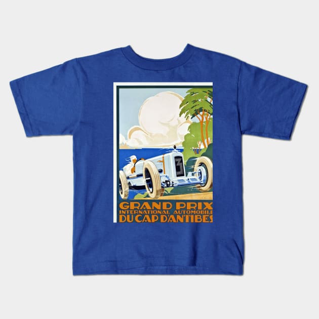 Vintage Advertising - Gran Prix Kids T-Shirt by CozyCanvas